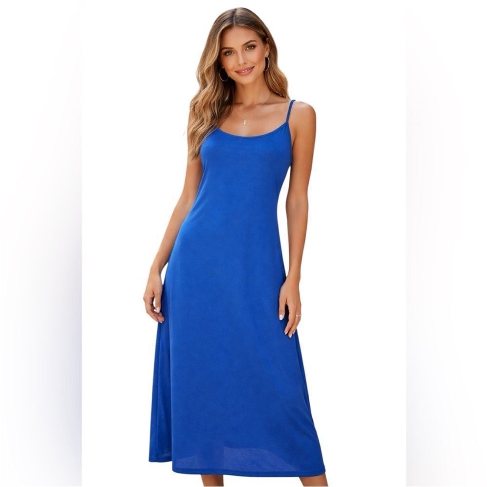 Hyacinth House Tuckernuck Blue Midi Dress - Medium